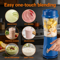 14oz Personal Blend & Go Blender: Portable One-Touch Mixer