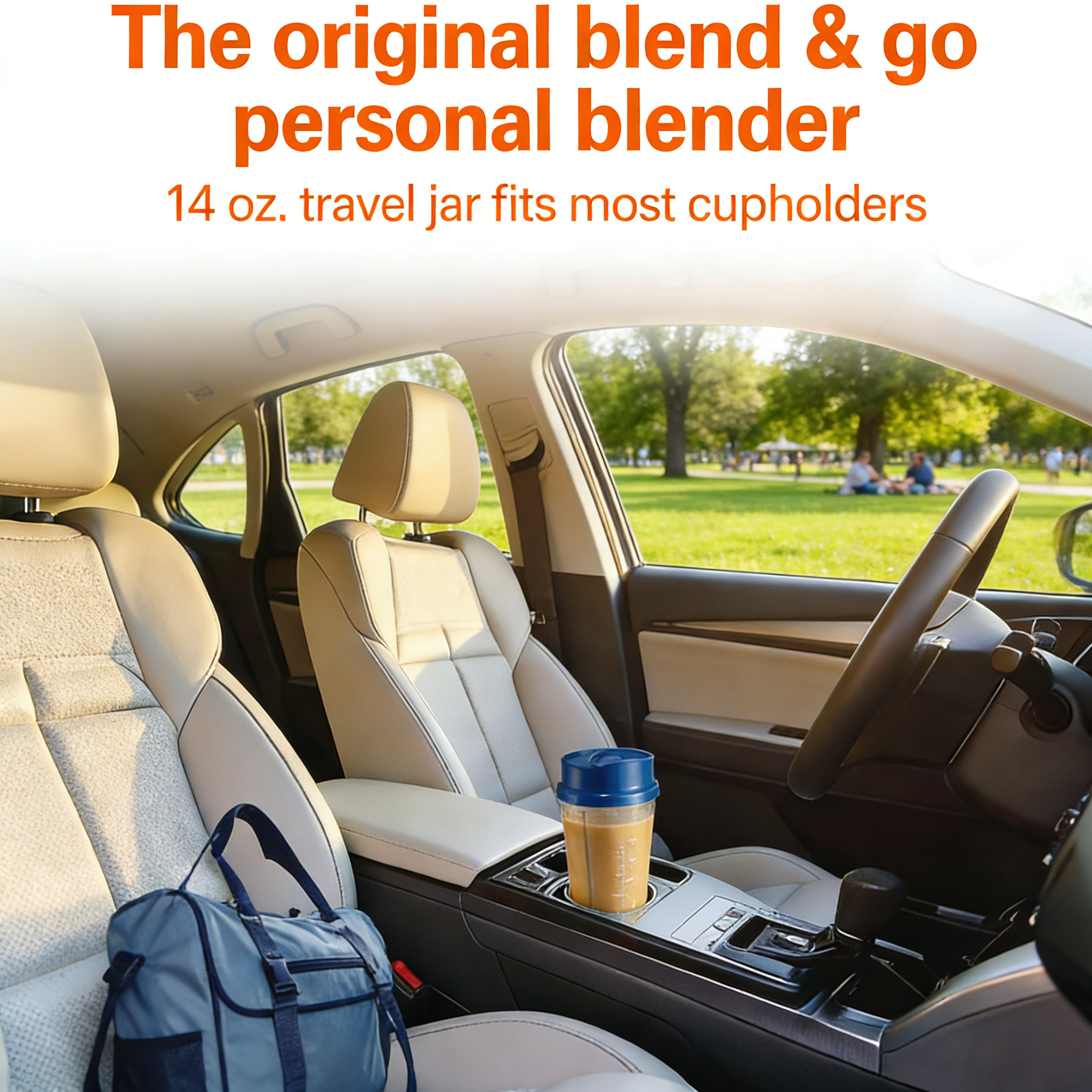 14oz Personal Blend & Go Blender: Portable One-Touch Mixer