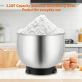 3.2QT Stand Mixer with 300W Motor & Multiple Attachments