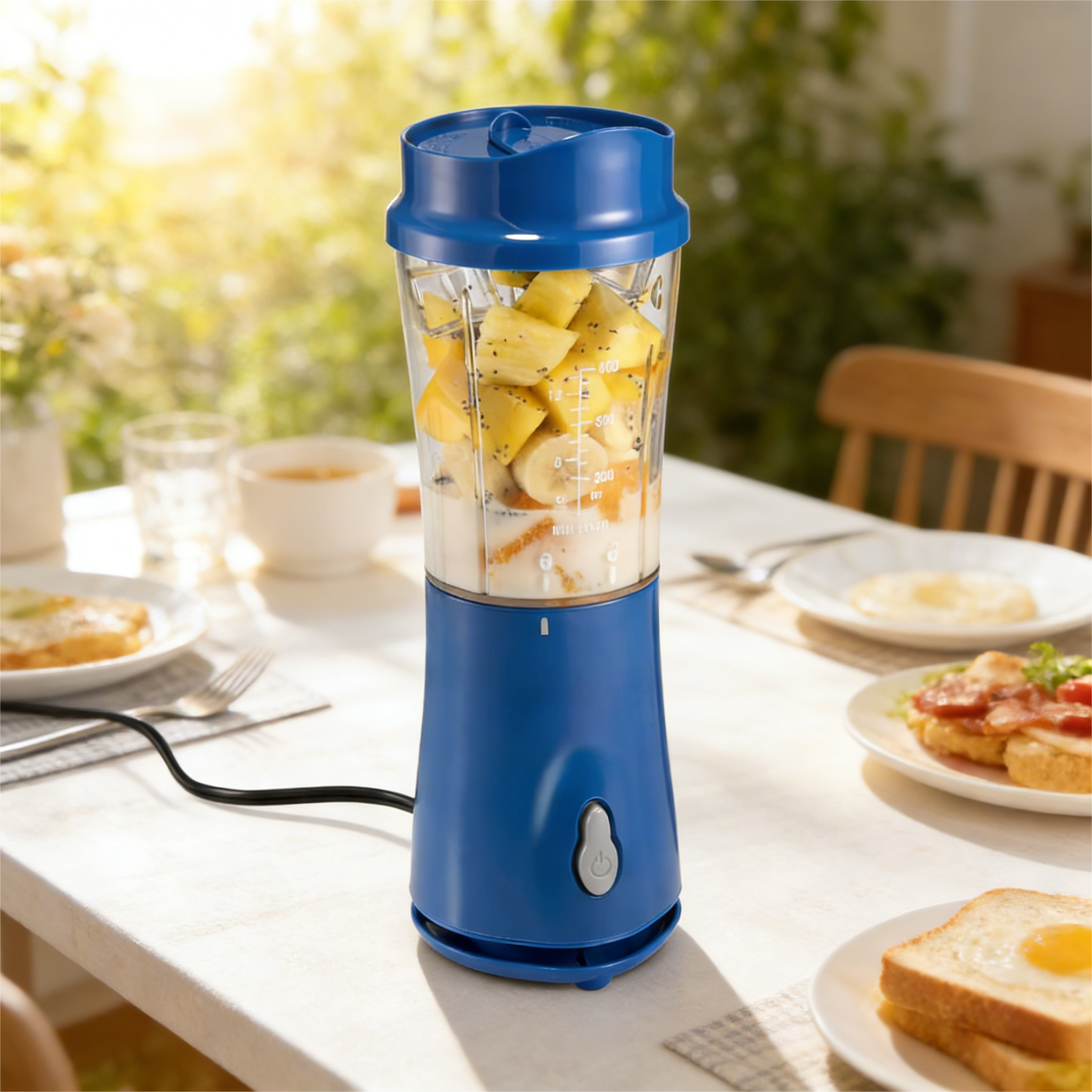 14oz Personal Blend & Go Blender: Portable One-Touch Mixer